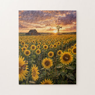 Sonnenblumenfeld Puzzle
