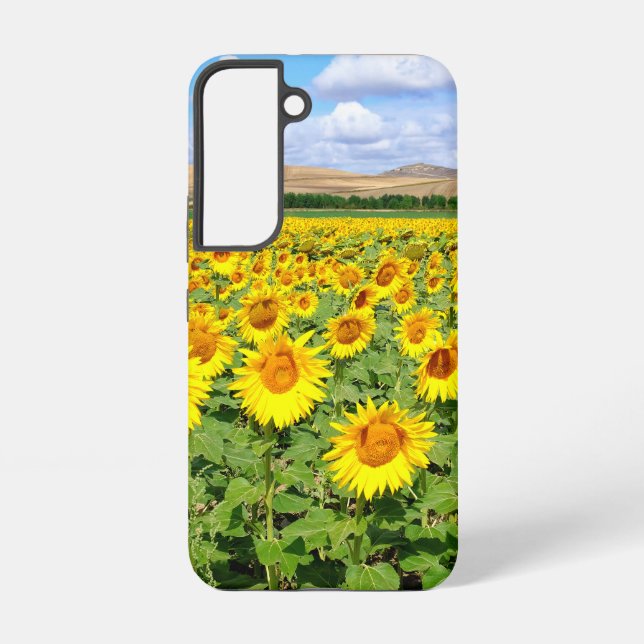 Sonnenblumenfeld Samsung Galaxy Hülle (Rückseite)