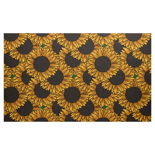 Sonnenblumenfeld-Stoff Stoff (Yard (91,4 cm))
