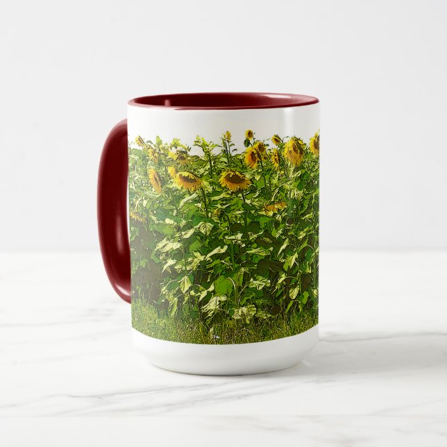 SONNENBLUMENFELD TASSE (Vorderseite Links)