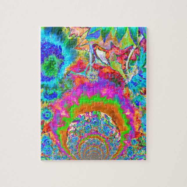 Sonnenblumenfelder für immer - blau (Vertikal)