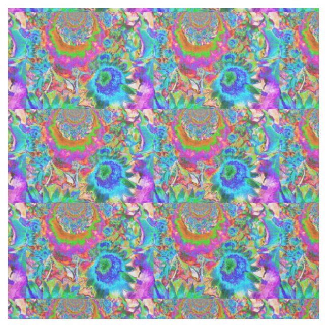 Sonnenblumenfelder für immer blau stoff (Muster)
