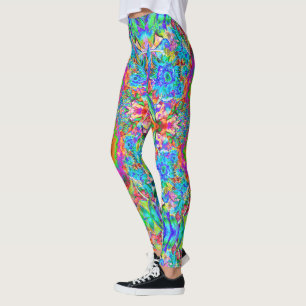Sonnenblumenfelder für immer blaue abstrakte Sonne Leggings