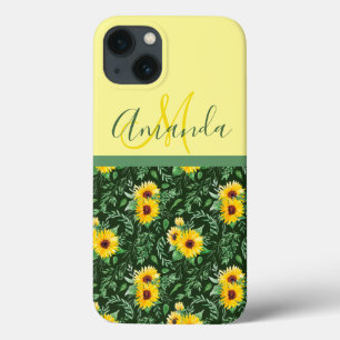 Sonnenblumenfelder Mit Monogramm Case-Mate iPhone Hülle