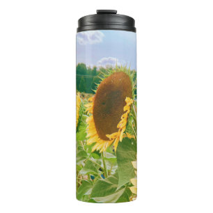 Sonnenblumenfelder Thermosbecher