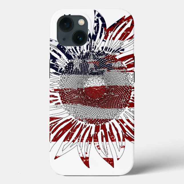 Sonnenblumenflagge Case-Mate iPhone Hülle (Rückseite)