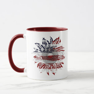 Sonnenblumenflagge tasse