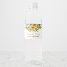 Sonnenblumenflasche, Hochzeit, Babydusche
