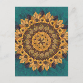 Sonnenblumenfusion: Eine Feier zum Diversity Postkarte