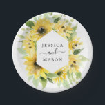 Sonnenblumengarten Hochzeitsdusche Papierplatte Pappteller<br><div class="desc">Diese Teller sind perfekt für jede Veranstaltung!</div>