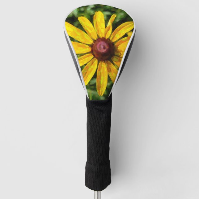 Sonnenblumengemälde Golf Headcover (Vorderseite)