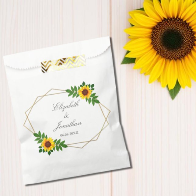 Sonnenblumengeometrie Geschenktütchen (Von Creator hochgeladen)