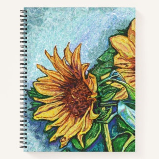 Sonnenblumengeschenk Notizbuch