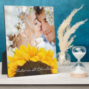 Sonnenblumengeschenke Fotoplatte