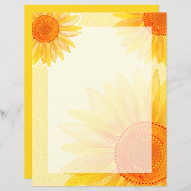 Sonnenblumengeschirr (Vorne/Hinten)