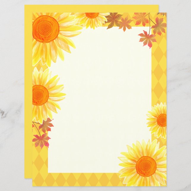 Sonnenblumengeschirr (Vorne/Hinten)