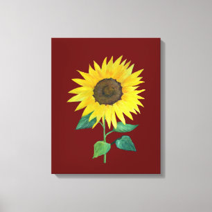 Sonnenblumengeschirr im Bauernhof Leinwanddruck
