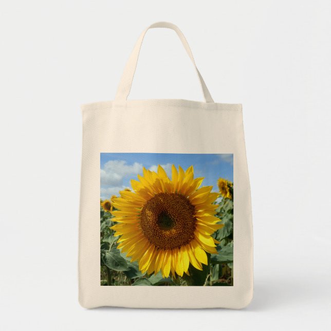 Sonnenblumengeschirr Tote Tasche (Vorne)
