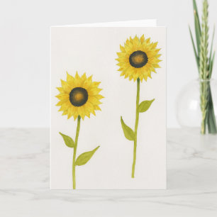Sonnenblumengrüße Karte