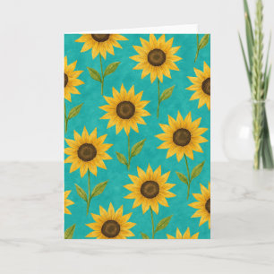 Sonnenblumengrüße Karte