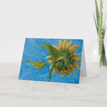 Sonnenblumengrüße und Notecard