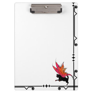 Sonnenblumenhain und Kosmische Katze Klemmbrett
