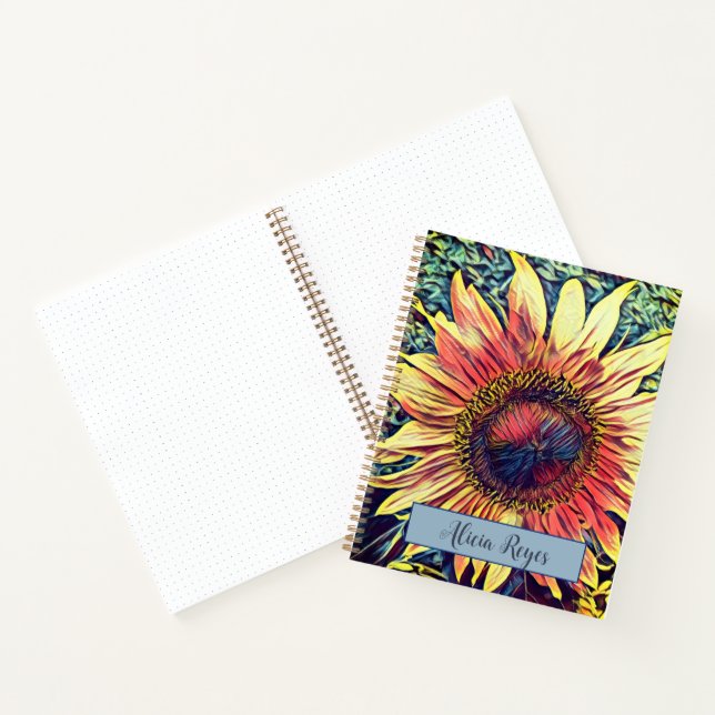 Sonnenblumenheft Notizbuch (Innenseite)