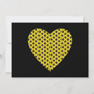 Sonnenblumenherz Einladung