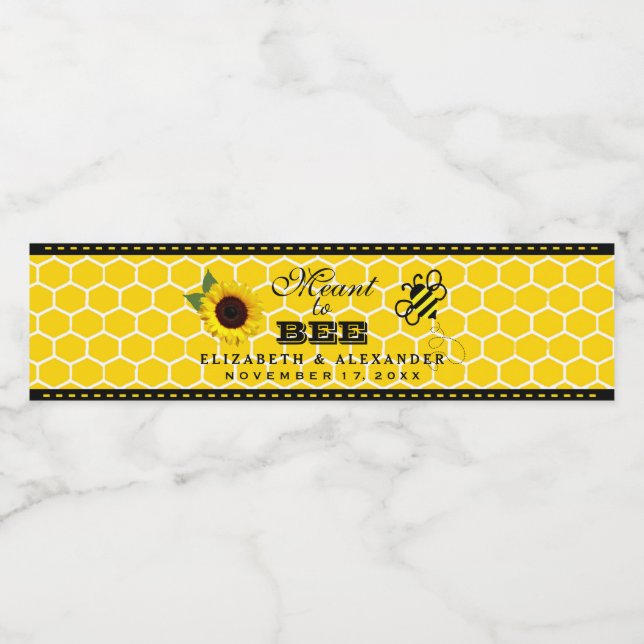 Sonnenblumenhochzeit (Einzelnes Label)