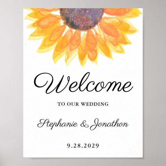 Sonnenblumenhochzeit Poster (Vorne)