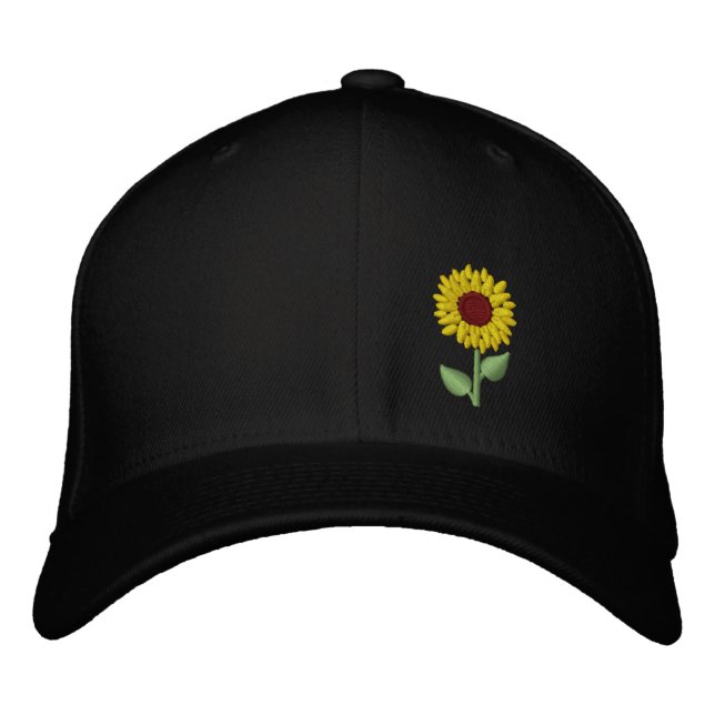 Sonnenblumenhut Bachelorette-Geschenk Bestickte Baseballkappe (Vorderseite)