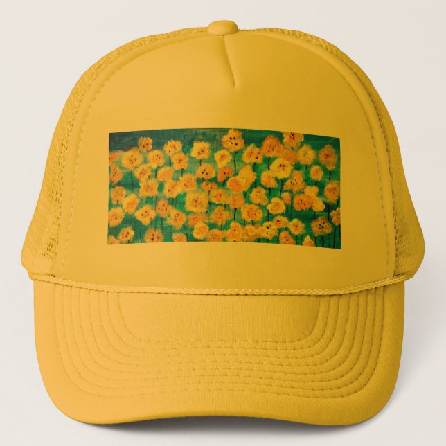 Sonnenblumenhut Truckerkappe (Vorderseite)