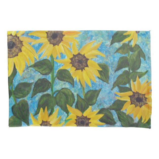 Sonnenblumenimpressionen Pillowcase Kissenbezug (Vorderseite)