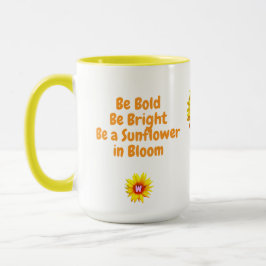 Sonnenblumenkaffee-Tasse für sie (Name Monogramm-Z Tasse