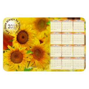 Sonnenblumenkalender 2013 magnet