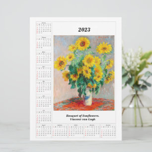 Sonnenblumenkalender 2023 Vincent van Gogh