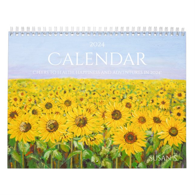 Sonnenblumenkalender 2024 kalender (Titelbild)