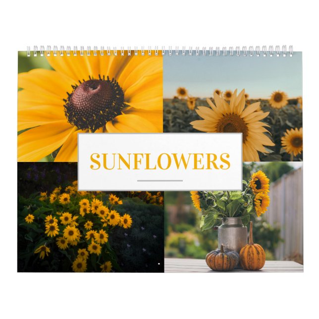 Sonnenblumenkalender Zuhause Wall Landwirtschaftli Kalender (Titelbild)