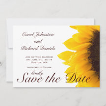Sonnenblumenkarte Foto Save the Date