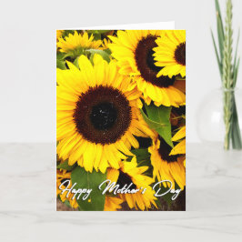Sonnenblumenkarte für Mutter Foto Dankeskarte
