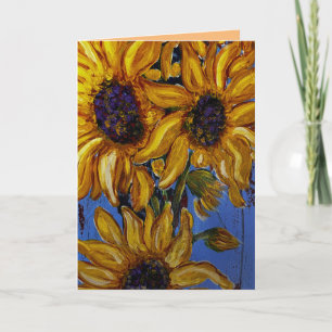 Sonnenblumenkarte Karte