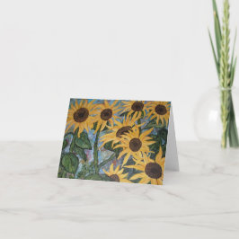 Sonnenblumenkarte Karte
