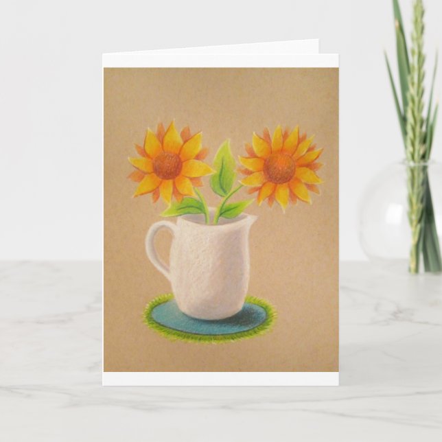 Sonnenblumenkarte Karte (Vorderseite)