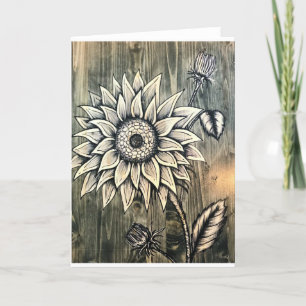 Sonnenblumenkarte Karte