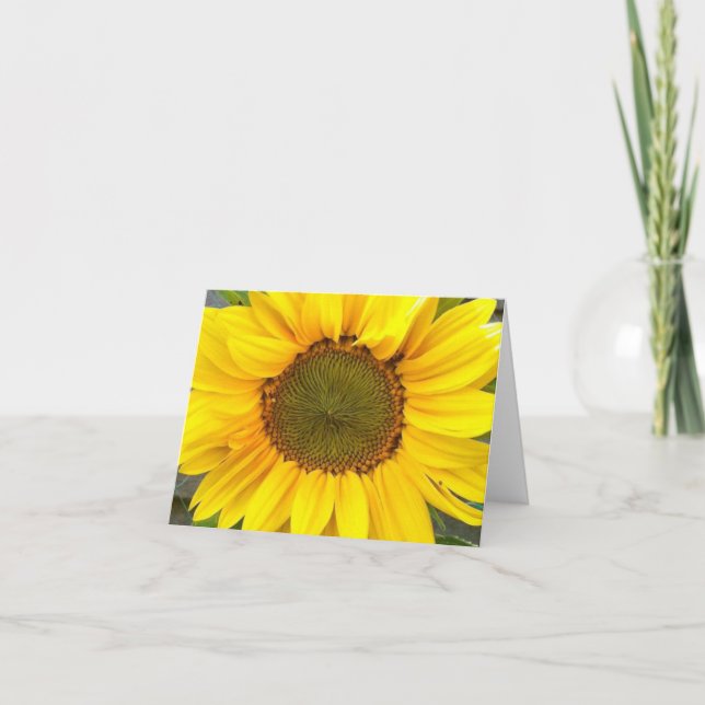 Sonnenblumenkarte Karte (Vorderseite)