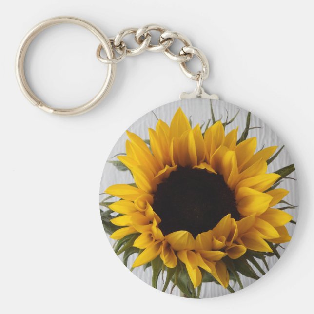 Sonnenblumenkeyring Schlüsselanhänger (Vorne)