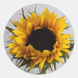Sonnenblumenkleber Runder Aufkleber