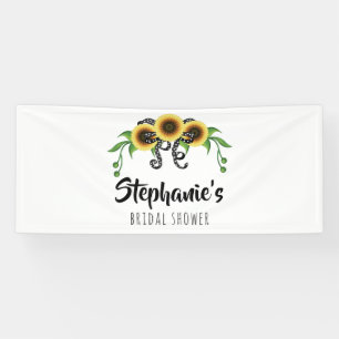 Sonnenblumenkranz-Brautparty Banner