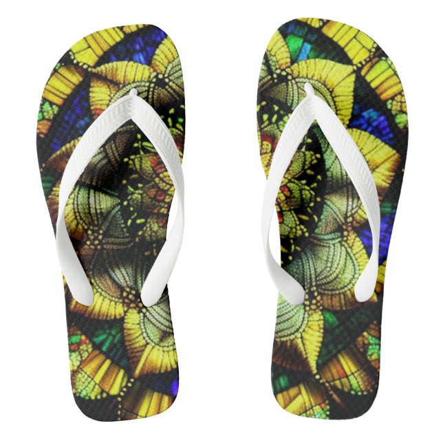 Sonnenblumenkrebs: Flip Flops (Fußbett)