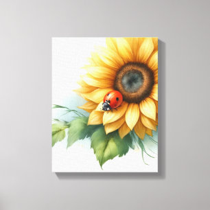 Sonnenblumenkunst - überdachte Leinwand